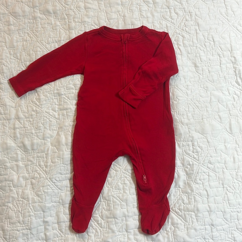 Old Navy my first Christmas baby pajamas size 3-6 M